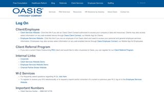 
                            2. Log On - Oasis, a Paychex Company - Oasis Paperless Employee Portal
