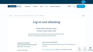 
                            5. Log on to eBanking - Danske Bank - Danske Bank Business Portal