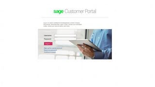 
Log - Sage Customer Portal  
