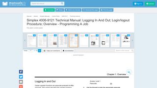 
                            2. Logging In And Out; Login/logout Procedure; Overview ... - Simplex 4010 Portal Password