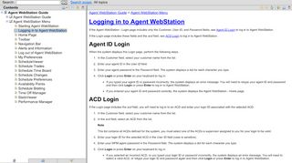 
Logging in to Agent WebStation  
