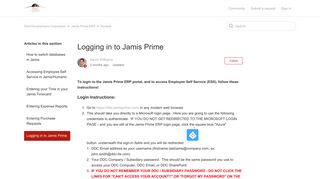 
                            5. Logging in to Jamis Prime – Diné Development Corporation - Jamis Prime Login