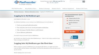 
                            7. Logging In to MyMedicare.gov - PlanPrescriber - Mymedicare Gov Portal In
