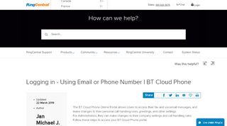 
                            7. Logging in - Using Email or Phone Number | BT Cloud Phone - Bt Portal Login