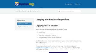 Logging into Keyboarding Online – Keyboarding Online ...