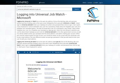 
                            1. Logging into Universal Job Match - PDF4PRO - Universal Jobmatch Portal In Id