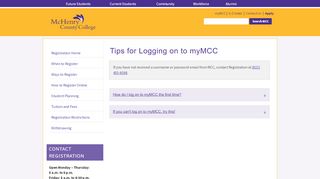 
                            6. Logging on to myMCC - McHenry County College - Mymcc Portal Login