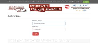 
Login - 247 Spares - Buy Cheap Car Parts Online! - UK  
