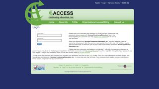 Login - Access Continuing Education | Continuing Nursing ... - Continuing Education Portal