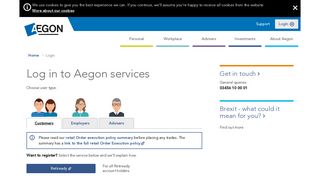 Login - Aegon - Nationwide Ips Portal
