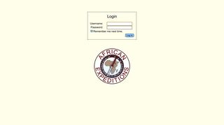
                            5. Login AfEx - African Expeditions - Afex Portal