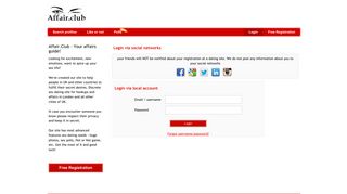 
                            1. Login - Affair Club - Affairsclub Com Portal Page