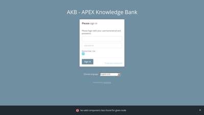 
                            4. Login - AKB - APEX Knowledge Bank