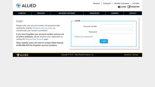 
                            3. Login | Allied Benefit Systems - Allied Benefit Provider Portal
