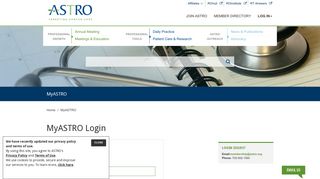
                            3. Login - American Society for Radiation Oncology (ASTRO) - Astro Portal Self Service