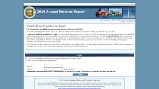 
                            1. Login | Annual Services Report (SAS) - Census Bureau