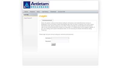 
                            4. Login - AntietamBroadband.net