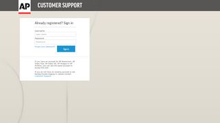 
Login | AP Customer Support

