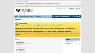 
                            6. Login - Birmingham City Council - Homechoiceplus Org Uk Portal