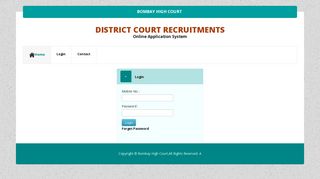 
                            8. Login - Bombay High Court - Recruitment - Bhc Portal Bhc Recruitment 2018