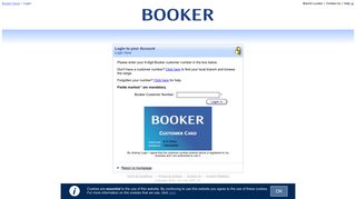 
                            1. Login - Booker Wholesale - Booker Cash And Carry Portal