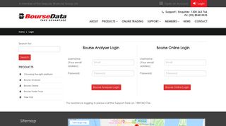 
                            1. Login - Bourse Data - Bourse Analyser Portal