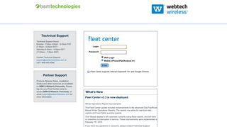 
                            6. Login - BSM Technologies - Webtech Fleet Center Portal