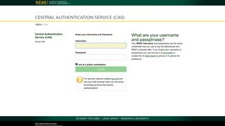 
                            5. Login - CAS – Central Authentication Service - NDSU - Ndsu Student Portal