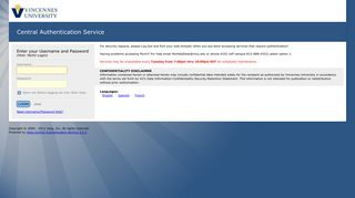 
                            1. Login - CAS – Central Authentication Service - Vincennes ... - Myvu Portal