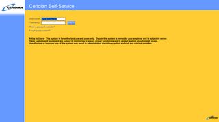 
                            7. Login - Ceridian Self-Service - American Pool Portal