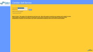 
Login - Ceridian Self-Service  
