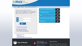 
                            2. Login - City of Phoenix - City Of Phoenix Water Bill Portal
