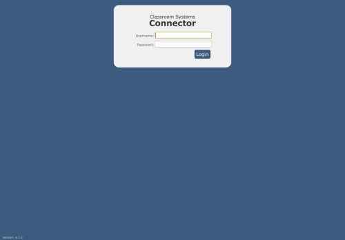
Login – Classroom Systems Connector"
