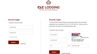 Login - CLC Lodging