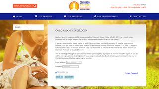 
                            4. Login - Colorado Shines - Colorado Shines Pdis Portal