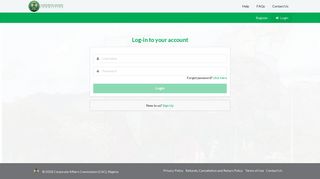 Login - Corporate Affairs Commission - Services Cac Gov Ng Portal