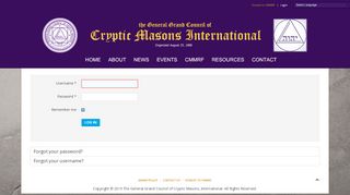 
                            7. Login - Cryptic Masons International - General Grand Council - Cryptic Portal