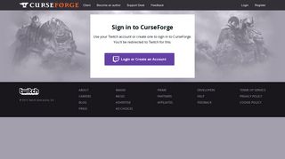 
                            8. Login - CurseForge - Curse Account Sign Up