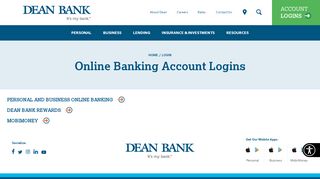 Login  Dean Bank