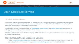 
                            5. Login Disclosure - Act! CRM - Www Disclosureservices Com Portal