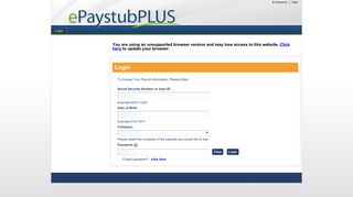 
                            3. Login - epaystubplus - Portal Cardaccess Site