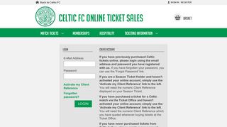 
                            5. Login - eTickets - Celtic Tickets Portal