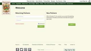 
Login - Farmers To You  
