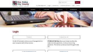 
Login – Fire Police City County Federal Credit Union  

