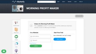 
                            5. Login for Morning Profit Maker | Marketfy - Marketfy Portal