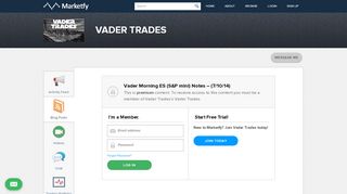 
                            6. Login for Vader Trades | Marketfy - Marketfy Portal