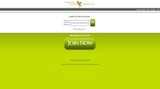 
Login - Forever Living Products Mobile  
