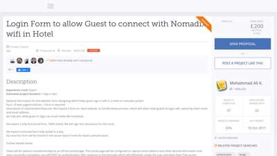 Login Form to allow Guest to connect with Nomadix wifi in ...