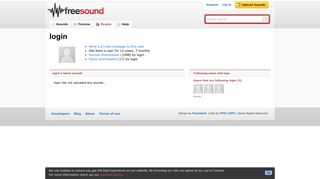 
                            1. login - Freesound - Freesound Org Portal
