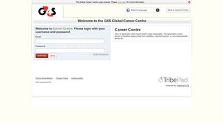 
                            2. Login - G4S - G4s Global Career Centre Portal